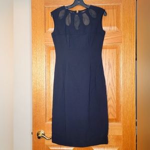 Vtg 60's Lisa Howard Lbd Black Dress Modern Size … - image 1